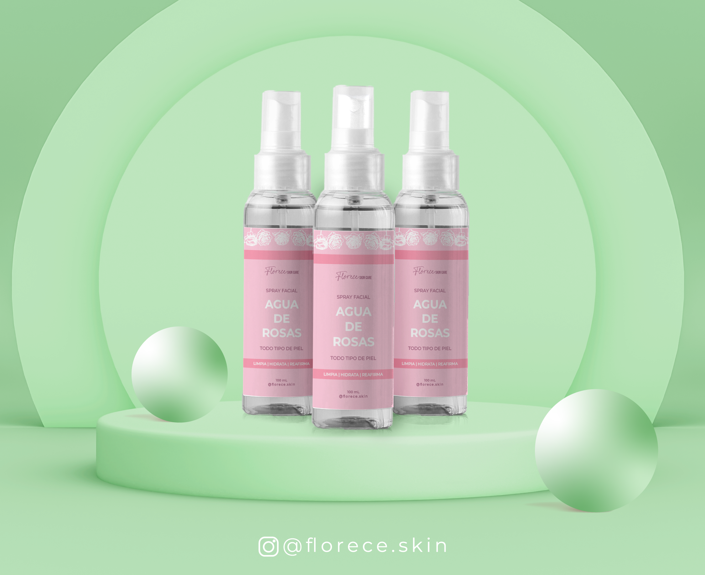 Spray Agua de Rosas